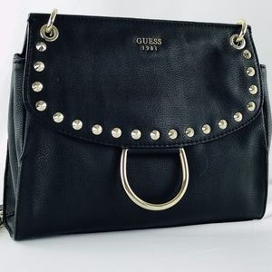 Guess Fynn Studded Flap Crossbody Bag